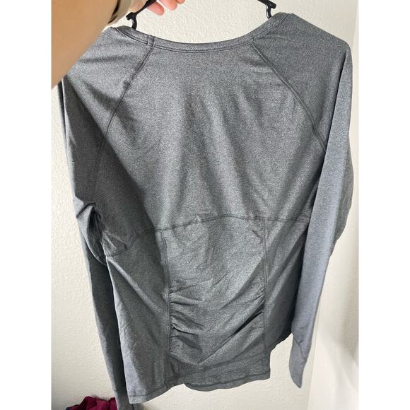 Be Maternity From Target Gray Active Wear Shirt Womens size Large Casual Spring - Picture 4 of 4